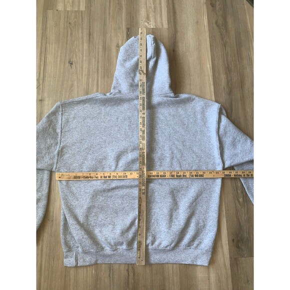 Made To Play Pickleball Gray Fleece Pullover XL Hoodie Kangaroo Pockets EUC - Picture 8 of 11